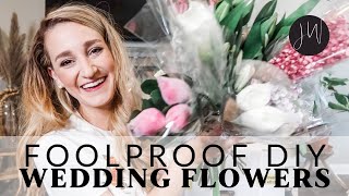 DIY Wedding Flowers MADE EASY 💐 [upl. by Sivra]