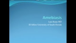 Amebiasis  Luis Rosas MD [upl. by Anaiv398]