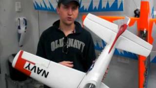 REVIEW  PARKZONE T28 TROJAN IN NAVY COLORS AIRPLANE RC [upl. by Annaitat]