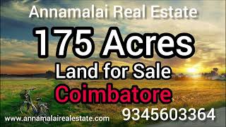 175 Acres Land for Sale in Coimbatore  Annamalai Real Estate [upl. by Charlean494]