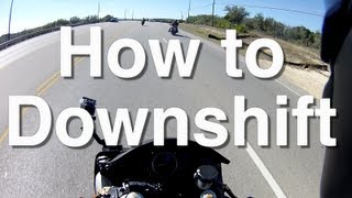 How to Downshift on a Motorcycle [upl. by Yale]