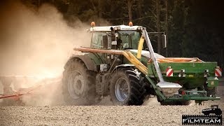 Fendt 930 und Fendt 820 Vario mit Amazone ED und Kverneland Optima am Mais legen [upl. by Leodora788]