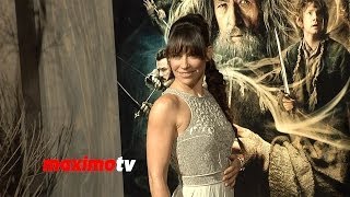 Evangeline Lilly TAURIEL quotThe Hobbit The Desolation of Smaugquot Los Angeles Premiere [upl. by Akimad]