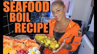 Eat With Paige 2  Seafood Boil Recipe  JAMROCK EDITION [upl. by Enelime930]