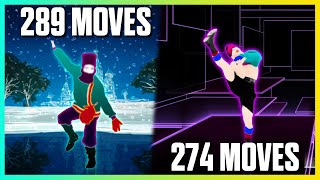 TOP 10 Songs with THE MOST MOVEMENTS on JUST DANCE [upl. by Cassil581]