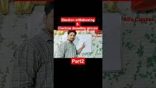 Organic Chemistry  Electron withdrawing and Electron Donating groups part 3 Alisclasses [upl. by Ennyroc]