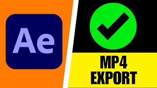 How to Export File as MP4 from After Effects 2024 [upl. by Aiekam]