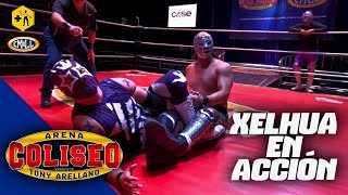 Xelhua El Novato y Rayo Metálico vs King Star Viento Negro y Hunter Clown  Coliseo Tony Arellano [upl. by Nuahsel580]