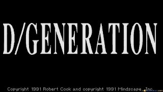 DGeneration gameplay PC Game 1991 [upl. by Margarita]