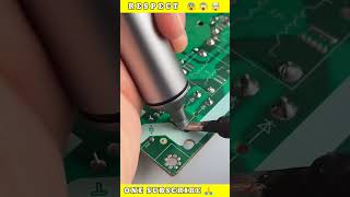 small steel cannon solder extractor onehanded operation solder shorts [upl. by Anikal142]