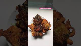 Basella Spinach pakoraPui Shak er Bora simple Bangali recipe [upl. by Stetson]