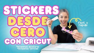 ETIQUETAS ESCOLARES CON CRICUT [upl. by Enomsed]