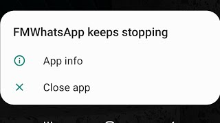 fm whatsapp keeps stopping  fm whatsapp has stopped [upl. by Hassin814]