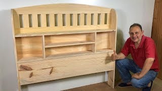 Cabecera Para Cama O Sommier De Madera Facil De Hacer Paso a Paso [upl. by Ttocs]