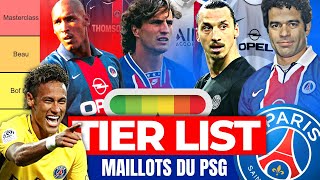 🔴🔵 TIER LIST DES MAILLOTS DU PSG  Je note les maillots historiques du PSG [upl. by Aisiat]