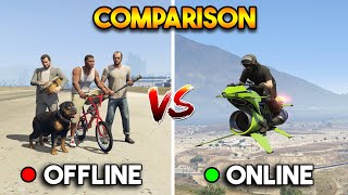 GTA 5 VS GTA ONLINE [upl. by Amyas]