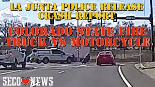 LJPD Report Colorado State Fire Command Truck VS Motorcyle Crash on March 20 2024 [upl. by Charis]