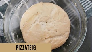 Pizzateig Rezept mit Trockenhefe  Pizza selber machen Grundrezept [upl. by Melita483]