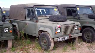 Jakon Motors  198687 Land Rover Defender 110 Diesel Military [upl. by Hgielac]