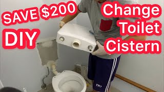 How to Replace Toilet Flush System  Remove and Install Toilet Cistern  DIY Bunnings Estilo [upl. by Selokcin]