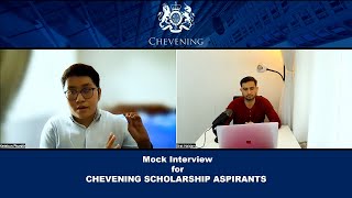 Chevening Mock Interview with Feedback  Issue 08  Winning Interview  2022  2023 [upl. by Ahsaekal]