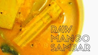 Raw Mango SambarPacha manga sambarManga sambar [upl. by Brownson]