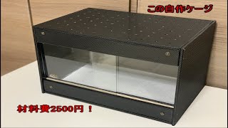 爬虫類飼育者必見？100均の素材でケージ作ってみた [upl. by Alesi]