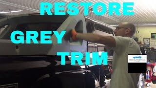 How to Restore Grey Plastic Trim on Your car or Truck And Protect for SIX months [upl. by Devaj107]