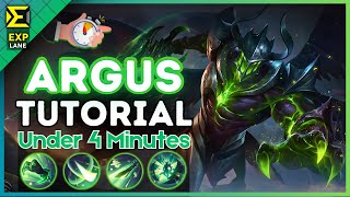 4Minute Argus Tutorial in EXP Lane  MLBB S34 2024 [upl. by Amberly25]