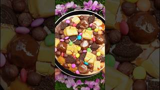 Chocolate pizza recipe youtubeshorts chocolate pizza trending viral shorts oreo candy yt [upl. by Redyr]