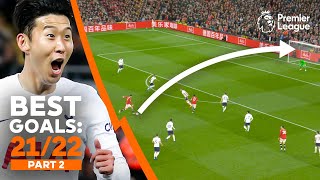 BEST Premier League goals of 202122 ft Son Heungmin Cristiano Ronaldo amp more  Part 2 [upl. by Taft743]