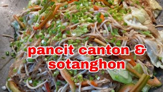 Pancit Canton at Sotanghon simple recipepagkaing pinoy Letecia Amahan [upl. by Henrik]