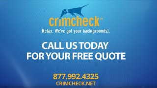 Certified PreEmployment Background Checks amp Screenings  Crimcheck [upl. by Notlek]