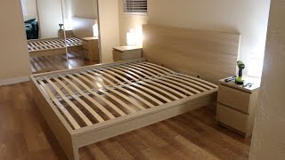 How To Assemble IKEA MALM King Bed  Satisfying video TimeLapse [upl. by Adalie385]