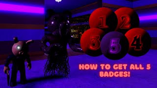 HOW TO GET ALL 5 SECRET BADGES IN PIGGY SEEKING REVENGE Made By ShadowDevelop3r [upl. by Waddington713]