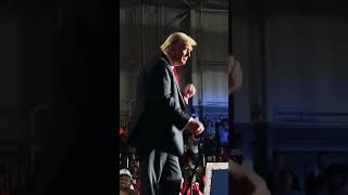 Donald Trump electric dance at MAGA rally Warren Michigan magnonews newshorts news newsupdate [upl. by Claudina]