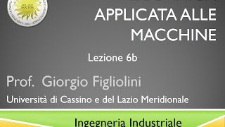 Meccanica applicata alle macchine Lezione 6b [upl. by Virginia]