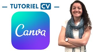 Comment faire un CV sur CANVA pour débutants [upl. by Annazus]