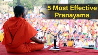 5 Most Effective Pranayama  Swami Ramdev [upl. by Kushner]