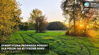 IMGWPIB Synoptyczna prognoza pogody dla Polski na 42 tydzień roku 1420102024 r [upl. by Atniuqal]