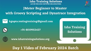 JMeter Beginner to Master with Groovy Scripting Day 1 VideoWhatsApp us on 918019952427 to enroll [upl. by Stover]