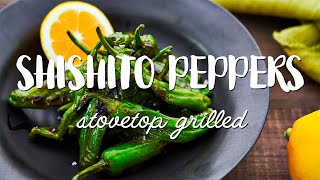 Shishito Peppers  Blistered or Pan Roasted  Easy Appetizer Recipe [upl. by Weisman]