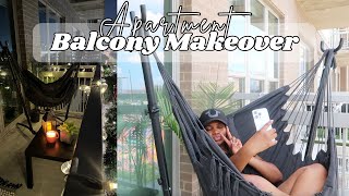 APARTMENT BALCONY MAKEOVER AFFORDABLE [upl. by Docile626]