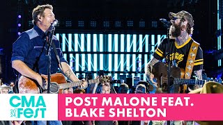 Post Malone featuring Blake Shelton – “Pour Me A Drink”  CMA Fest 2024 [upl. by Innej]