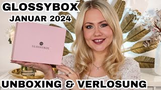 GLOSSYBOX JANUAR 2024  UNBOXING amp VERLOSUNG [upl. by Ananna696]