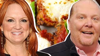 Ree Drummond vs Mario Batali Whose Chicken Parmesan Is Better [upl. by Rochette]