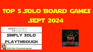 top 5 board games for September plus a bonus [upl. by Alikahs]