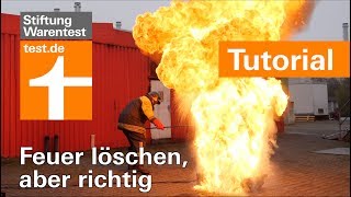 FeuerlöscherTest Fettbrand Kabelbrand amp Vorhang richtig löschen [upl. by Atiluap679]