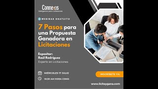 México 7 Pasos para una Propuesta Ganadora en Licitaciones [upl. by Yleoj]