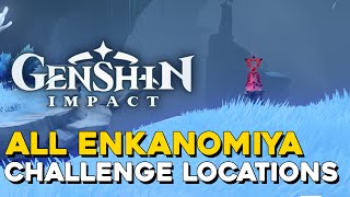 Genshin Impact All Enkanomiya Challenge Locations [upl. by Nereen]